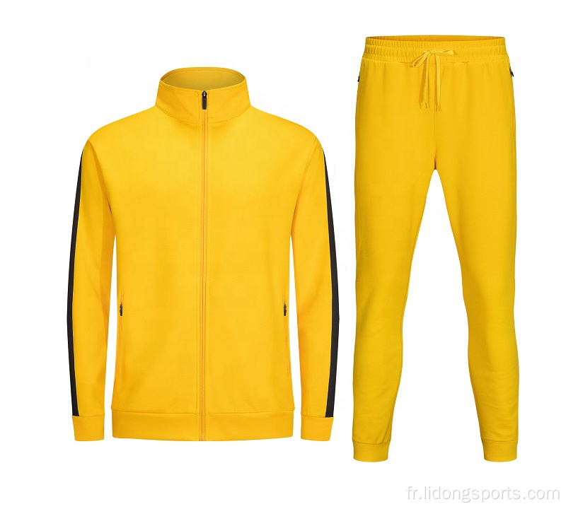 Courir de survêtement personnalisé Breathable Mens Jogging Tracksuit