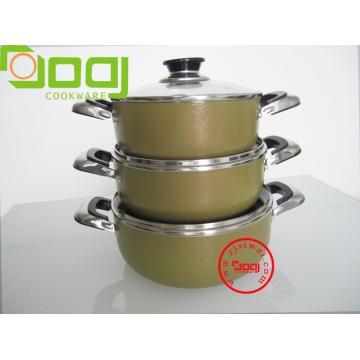 pressed non-stick saucepan