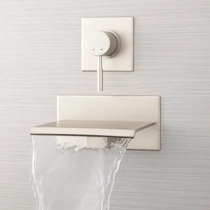 Wall Mounted Luxury Bathtub Faucet Waterfall Mixer