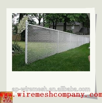 China pvc coated stainless steel wire mesh chain link fence rubber/black powder coated chain link fence