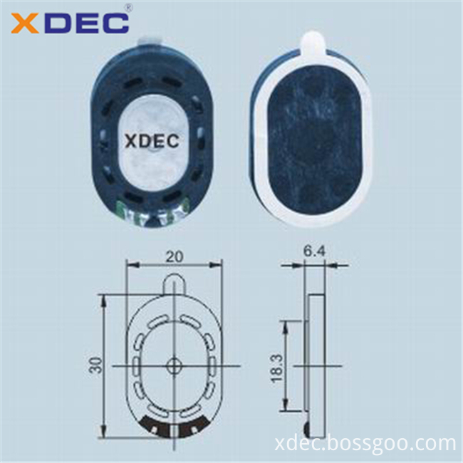 Xdec 2030 8ohm speaker for digital photo frame