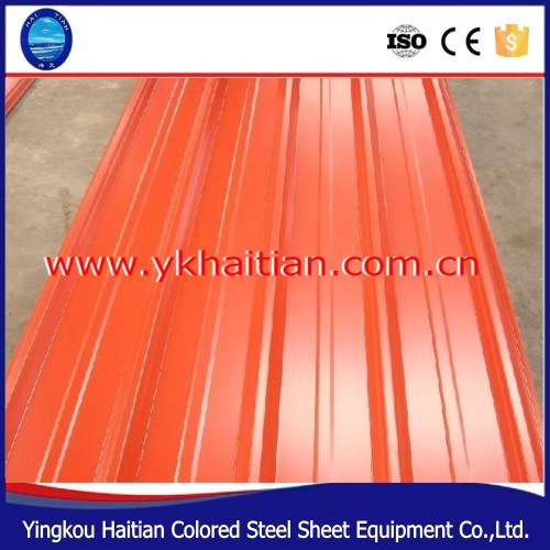 construction galvanized color-coated corrugated roofing steel sheet material