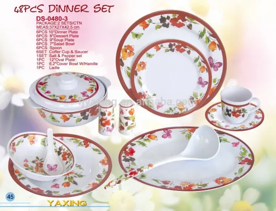 48pcs melamine dinner set