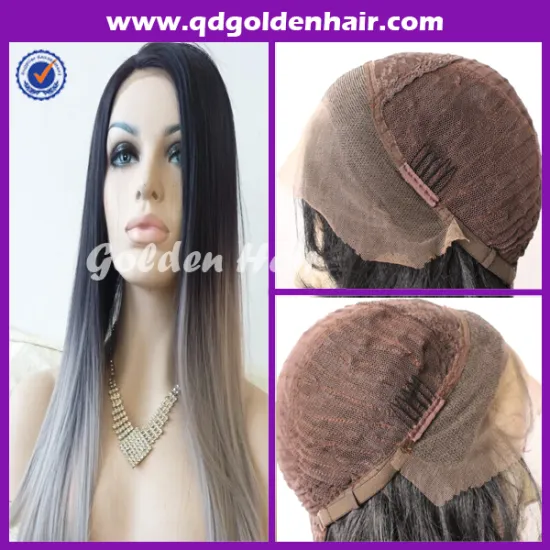 Golden Hair High Quality Heat Resistant Fibre Synthetic Lace Front Wig