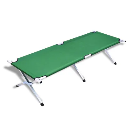 Outdoor Aluminum Folding Bed for Camping and Rest