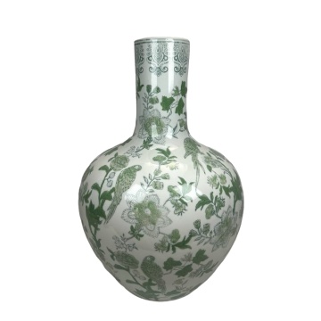 RXAE-FL24 Series Green and White Porcelain Vase - Cheap Price Home Decoration