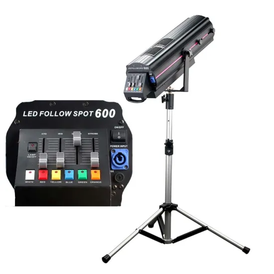 600W LED Follow Spot Light for Stage, Wedding, and Theater