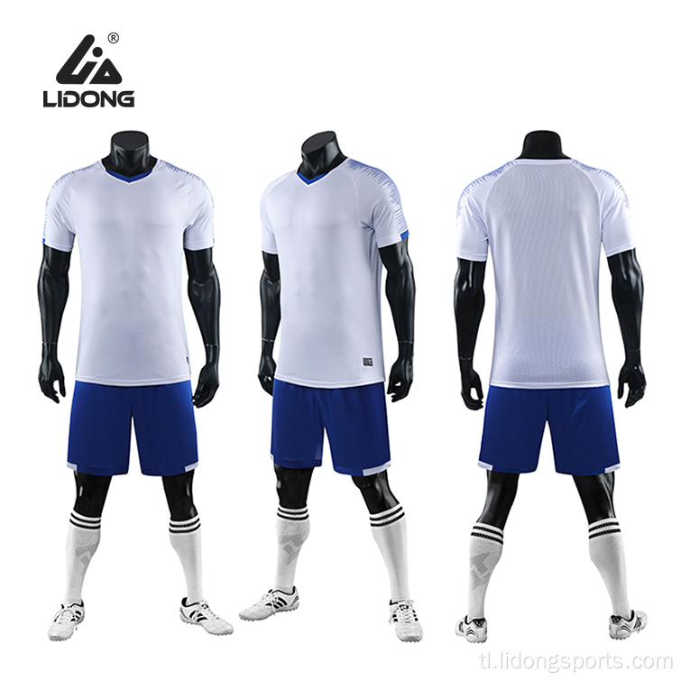 Babae jersey 100% polyester sports soocer shirt set