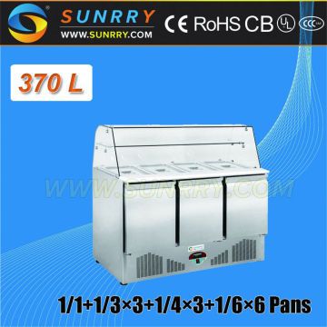 Stainless Steel Pizza Refrigerator Cooler Table
