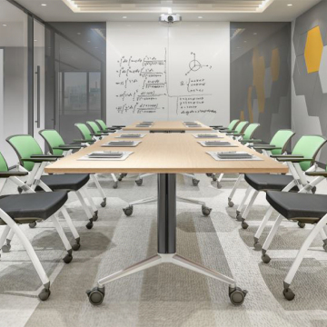 Simple Teenage Desks with Metal Legs and Wheels for Office Furniture in Morocco