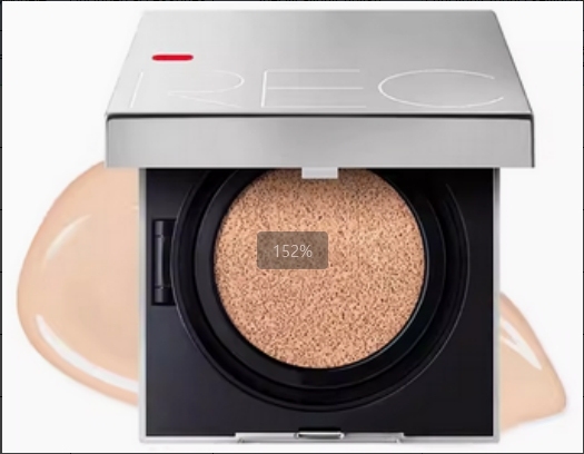 REC Rueike Refreshing Radiance Sunscreen Cushion Foundation SPF50+ PA++++ 12g+12g