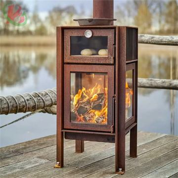 Corten Steel Outdoor Stove and Pizza Oven: Wood-Burning Hot Sale Product