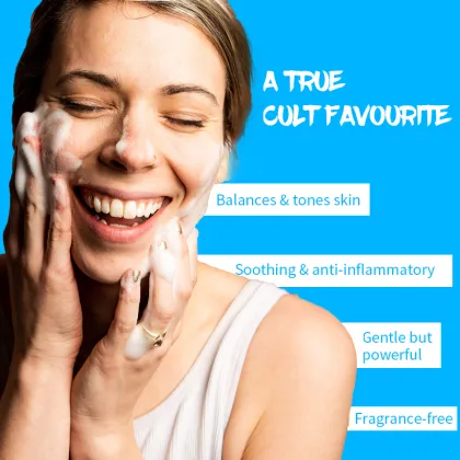 Vegan Hyaluronic Acid Facial Cleanser with Mild Foaming Formula and Hydrating Bubble Brush