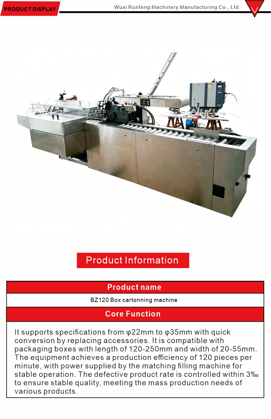 High Speed Carton Packing Machine