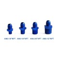 6AN Male to 1/8NPT Male Fuel Hose Adapters