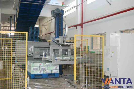 Siemens Sensor Automatic Palletizing Machine , Roller Belt Conveyor