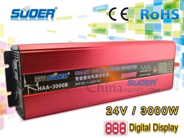 Suoer Digital Display 3000w Inverter Smart Digital Power Inverter 24V