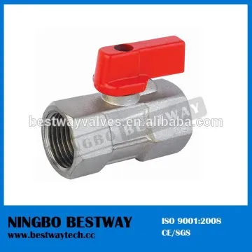 Nickel plated Brass Mini ball valve