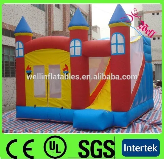 cheap inflatable castle with slide / china inflatable bouncy castle / princess castle tent