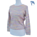 Rainbow Gradient Ajurat tricot pulover cu decolteu