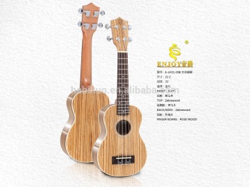 E-UK21-05B zebrawood ukulele 21 inch ukulele supplier ukulele manufacture