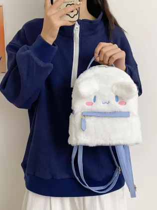 Sanrioo Cartoon Backpack - Large Capacity Plush Toy Backpack