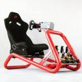 simulator bucket seat black red tube