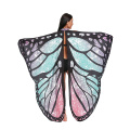Asas de borboleta xale de fada tecido macio para mulheres senhoras partido acessório traje ninfa