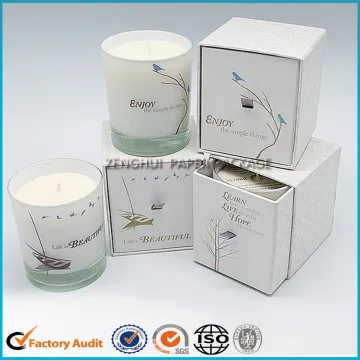 Custom Candle Paperboard Box Packaging For Jar