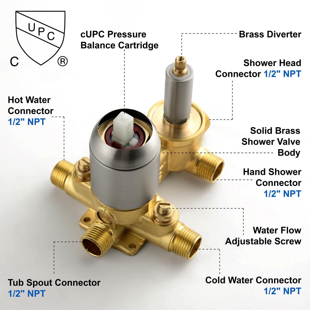 Shower faucet sets 88054bn 12 7