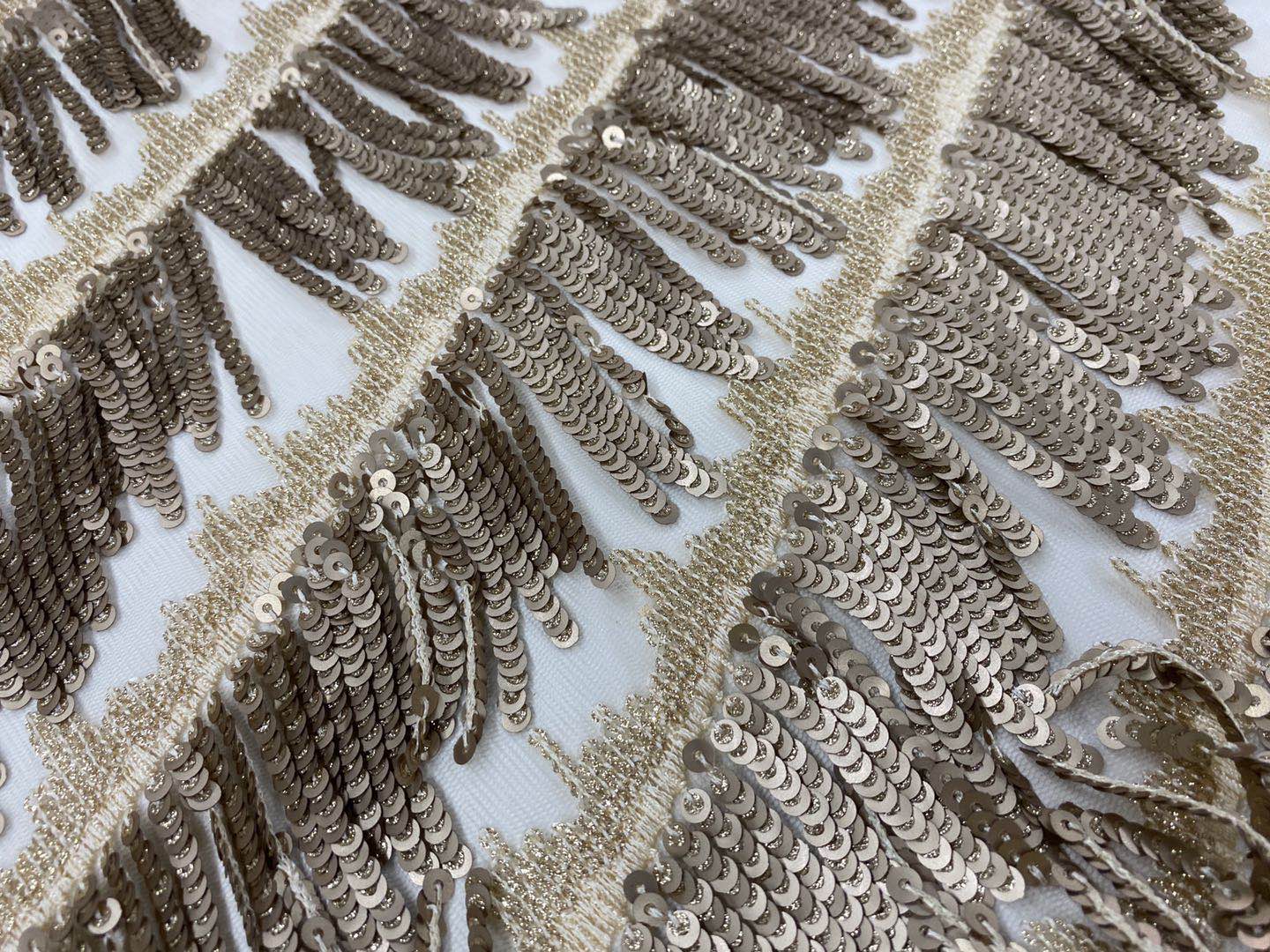 Glitter Sequin Embroidery Fabric