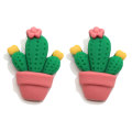 Flatback Cactus Miniature Resin Ornament για Kawaii Drop Earrings Slime Decoration