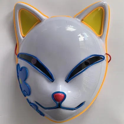 Halloween LED Fox Mask - Best Seller Cosplay Slayer Mask