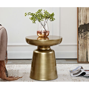 Modern Luxury Metal End Side Table for Livingroom