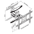 TV Wall Mount for display up to 55 inch