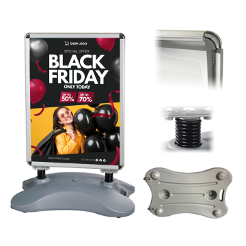 Custom Water-Based Outdoor Advertising Display Stands: Aluminum Floor Signs & Poster Stands