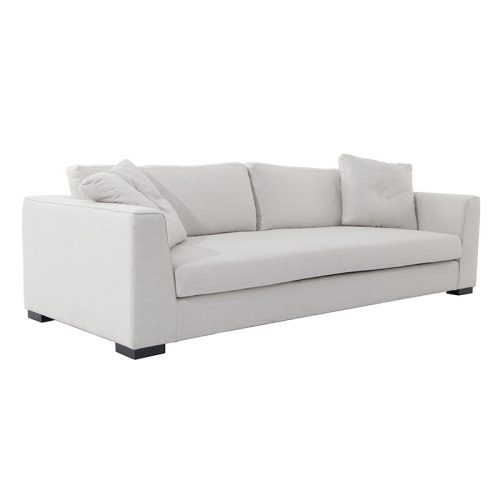 Thiết kế sofa vải trắng phong cách hiện đại