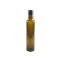 250 ml Forme ronde Bouteille d'huile d'olive en verre ambre