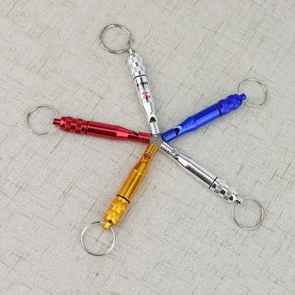 Emergency Whistle Flashlight Keychain for Self Defense