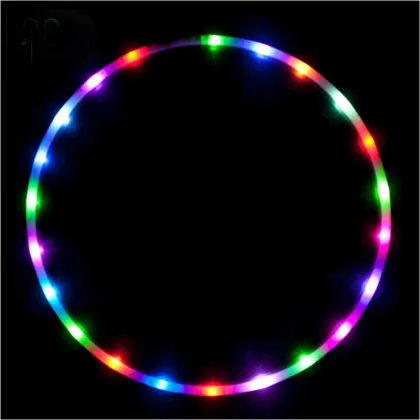 Garage LED Lighted Plastic Round Hula Hoops