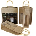 Sac de vin rouge promotionnel en jute personnalisé