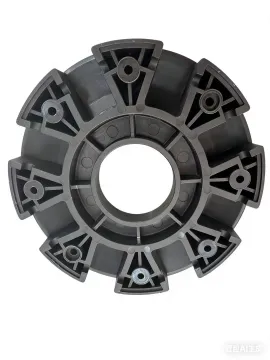 Plastic Wheel Hub with Rubber Liner Injection Mold