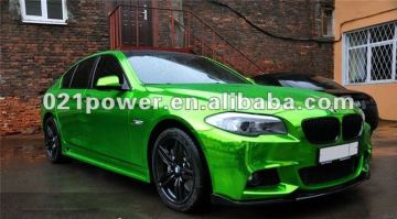 green chrome mirror film, chrome color changing film, chrome car sticker