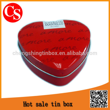 lovely heart wedding candy tin box