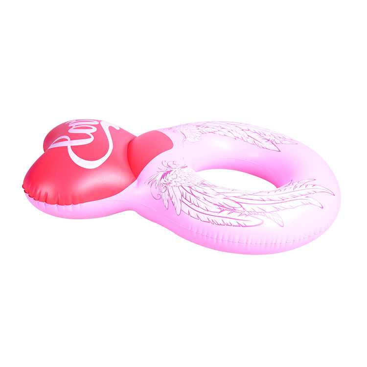 Love Inflatable Swimming Ring Pink Summer Swimming Floats