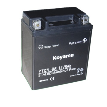 YB7B-B 12V 7AH bateri motosikal asid konvensional konvensional