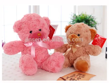 hot sale factory wholesale colorful plush teddy bear valentine plush teddy bear