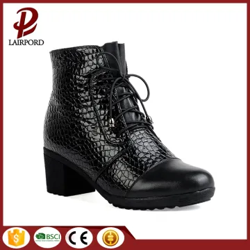 5cm genuine leather ankle winter anti-skidding boots
