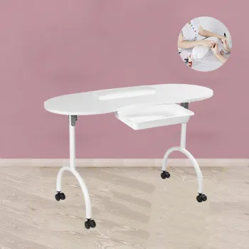 Portable Folding Nail Desk for Salon or Home Use
