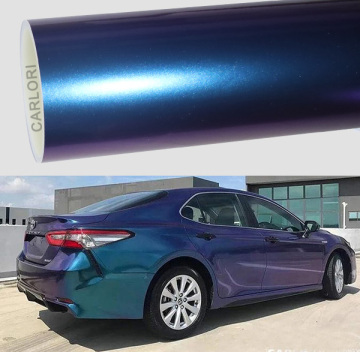 gloss diamond diamond blue car wrap vinyl